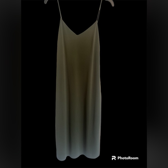Express slip dress lined - olive green size medium - Picture 3 of 3